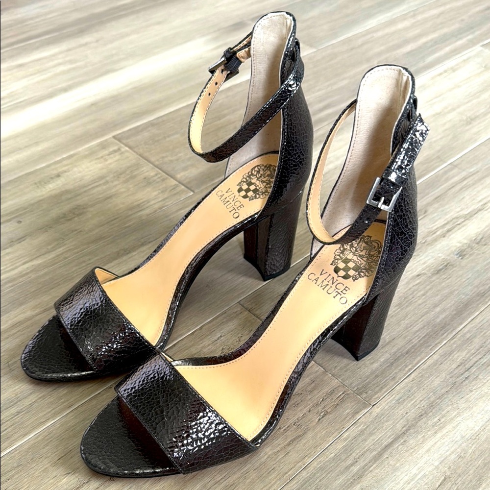 Vince Camuto 3 inch heels, ankle strap, 7.5
